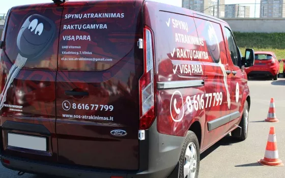 Į vietą galime atvykti su mobilia įranga